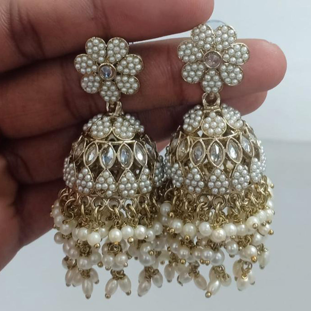 FS Collection Designer Pearl Jhumkas