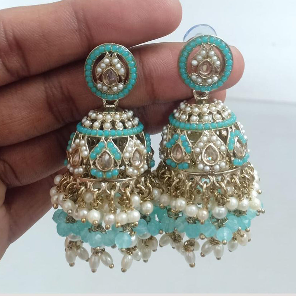 FS Collection Designer Pearl Jhumkas