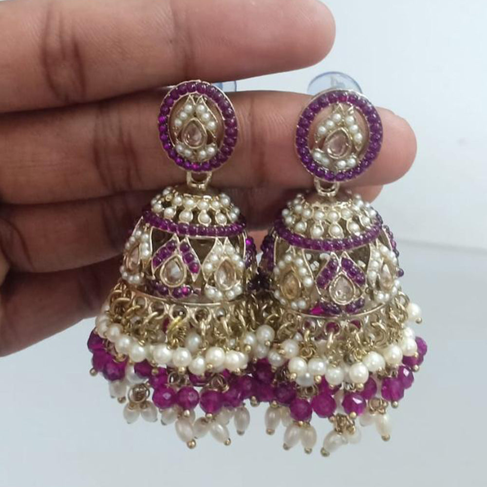FS Collection Designer Pearl Jhumkas