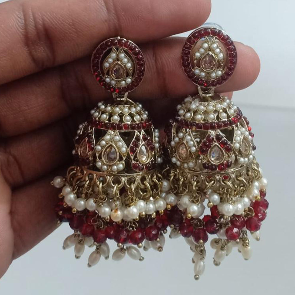 FS Collection Designer Pearl Jhumkas