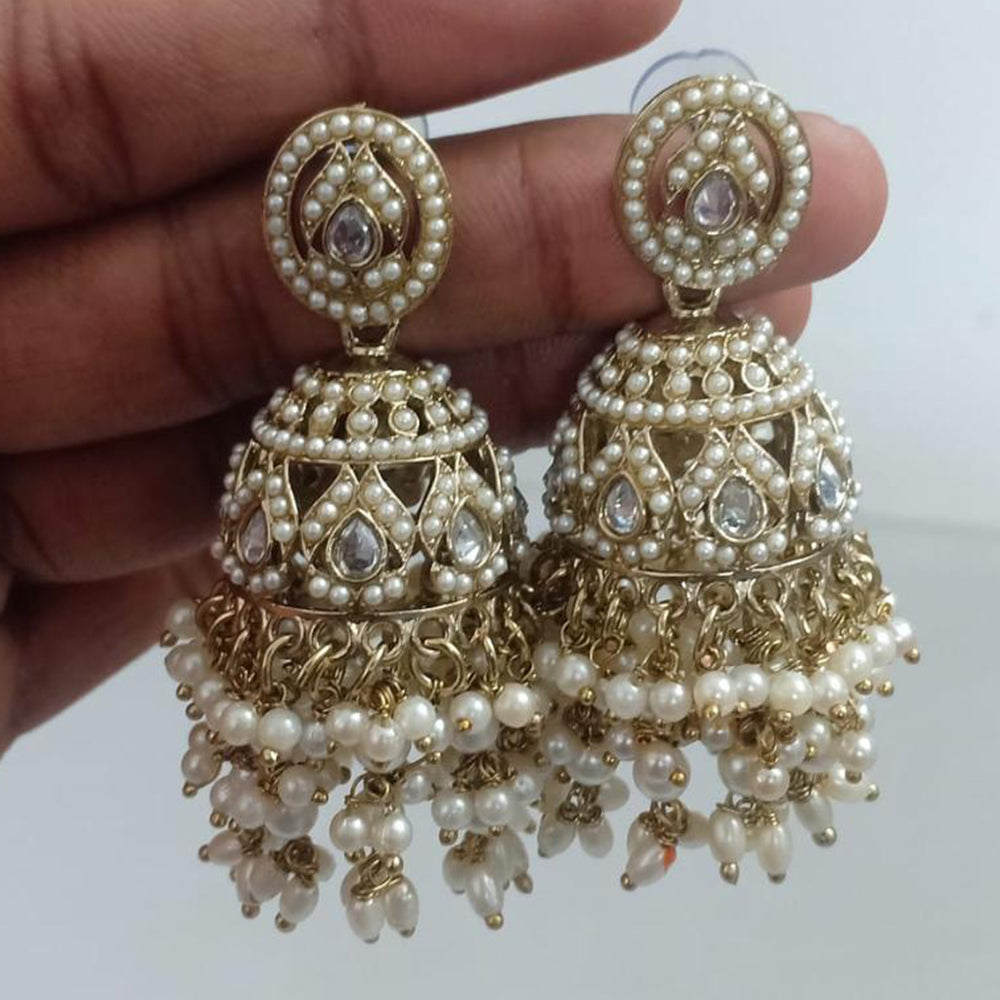FS Collection Designer Pearl Jhumkas