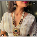 FS Collection Multistrand Pearls Long Necklace Set