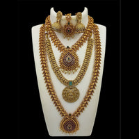 FS Collection Pota Stone Necklace Combo Set