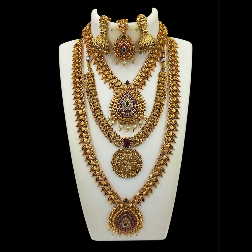FS Collection Pota Stone Necklace Combo Set