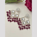 FS Collection Designer Kundan And Pearl Dangler Earrings