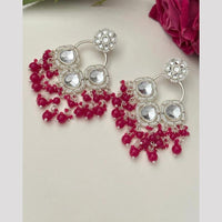 FS Collection Designer Kundan And Pearl Dangler Earrings