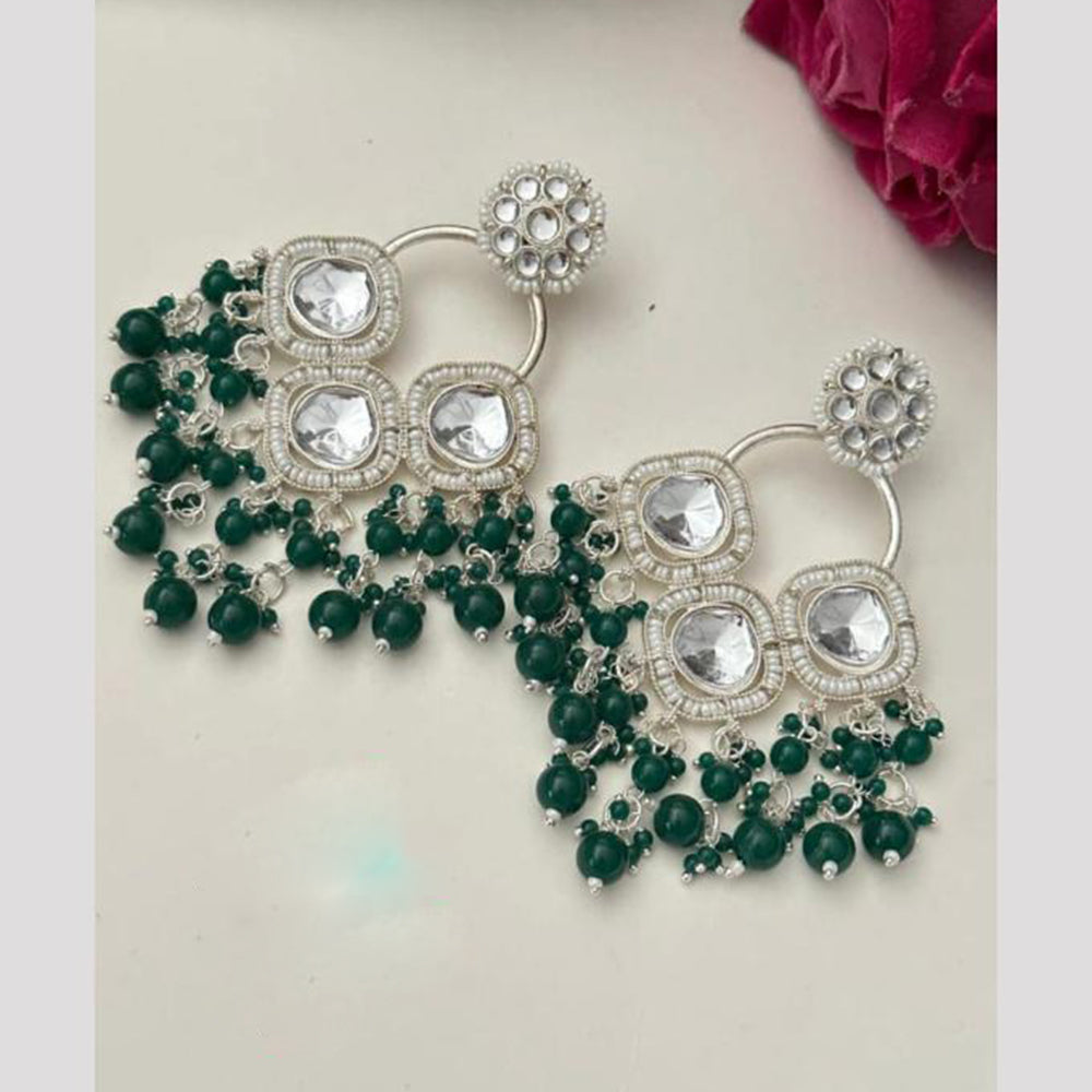FS Collection Designer Kundan And Pearl Dangler Earrings