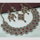 FS Collection Gold Plated Austrian Stone Necklace Set 