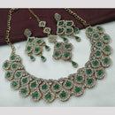 FS Collection Gold Plated Austrian Stone Necklace Set