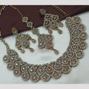 FS Collection Gold Plated Austrian Stone Necklace Set