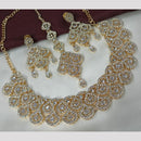 FS Collection Gold Plated Austrian Stone Necklace Set