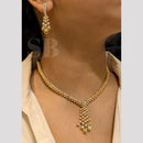 FS Collection Shiny Austrian Stone Embellishment Necklace Set 