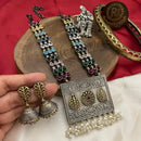FS Collection 2 Tone Pota And Pearl Long Necklace Set