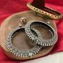 FS Collection Oxidised Plated Openable Bangle Set 