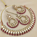 FS Collection  Elegant Beaded Crystal Stone And Beads Necklace Set
