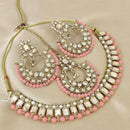 FS Collection  Elegant Beaded Crystal Stone And Beads Necklace Set