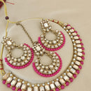 FS Collection  Elegant Beaded Crystal Stone And Beads Necklace Set