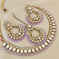 FS Collection  Elegant Beaded Crystal Stone And Beads Necklace Set