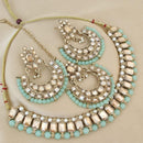 FS Collection  Elegant Beaded Crystal Stone And Beads Necklace Set
