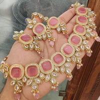 FS Collection  Elegant Beaded Crystal Stone And Beads Necklace Set