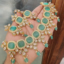 FS Collection  Elegant Beaded Crystal Stone And Beads Necklace Set