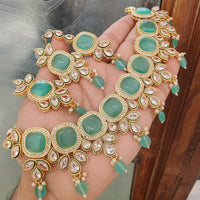FS Collection  Elegant Beaded Crystal Stone And Beads Necklace Set
