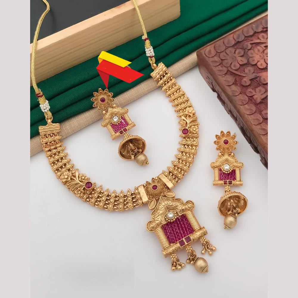 FS Collection Ethnic Pota Stone Necklace Set