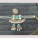 FS Collection Designer Mother of Pearl Beaded Choker Necklace Set