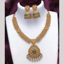 FS Collection Gold Plated Timeless Grace Pota Stone Necklace Set