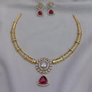 FS Collection Elegant Crystal Stone Necklace Set