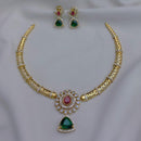 FS Collection Elegant Crystal Stone Necklace Set