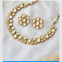 FS Collection Heritage Style Kundan Jewellery Necklace Set