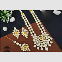 FS Collection Royal Kundan Necklace Set