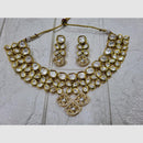FS Collection Luxurious Kundan And Austrian Stone Necklace Set