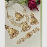 FS Collection Royal Austrian Stone And Pearl Jewellery Combo Set