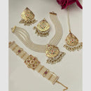 FS Collection Royal Austrian Stone And Pearl Jewellery Combo Set