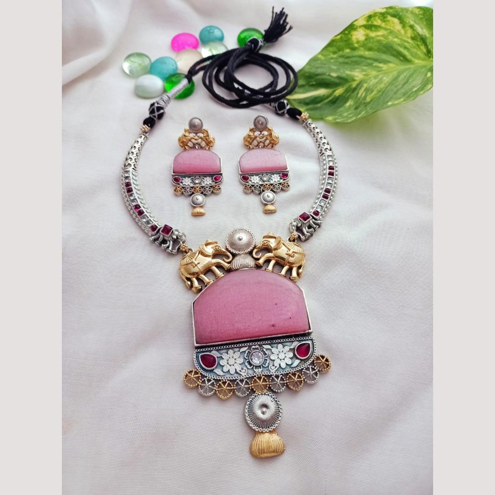 FS Collection 2 Tone plated Elephant Design Necklace Set