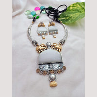 FS Collection 2 Tone plated Elephant Design Necklace Set