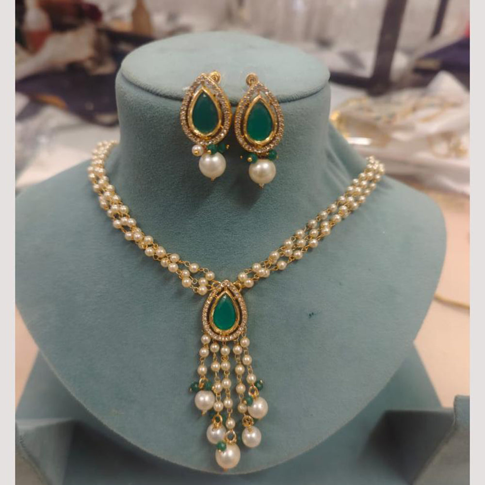 FS Collection Multi Layer Pearl Necklace Set