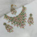 FS Collection Crystal Stone  Necklace Set A Modern Take On Classic Ethnic Glam