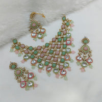 FS Collection Crystal Stone  Necklace Set A Modern Take On Classic Ethnic Glam
