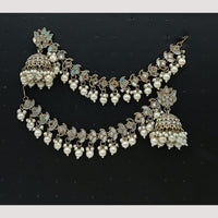 FS Collection Pearl Jhumki Kanchain Earrings