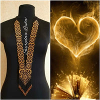 FS Collection Handcrafted Tiny Beaded Long Necklace Unique Style in Every Bead