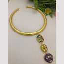FS Collection Exquisite Hasli Necklace with Radiant Kundan Stones