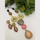FS Collection Pearl And Kundan Necklace Set