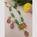 FS Collection Beaded Necklace Set With Kundan Touch