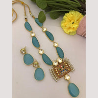 FS Collection Beaded Necklace Set With Kundan Touch