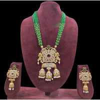 FS Collection Stunning Austrian Stone Necklace Set with Chic Beaded Accents