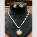 FS Collection Trendy Beaded Necklace Set with Unique Pota Stone Embellishments