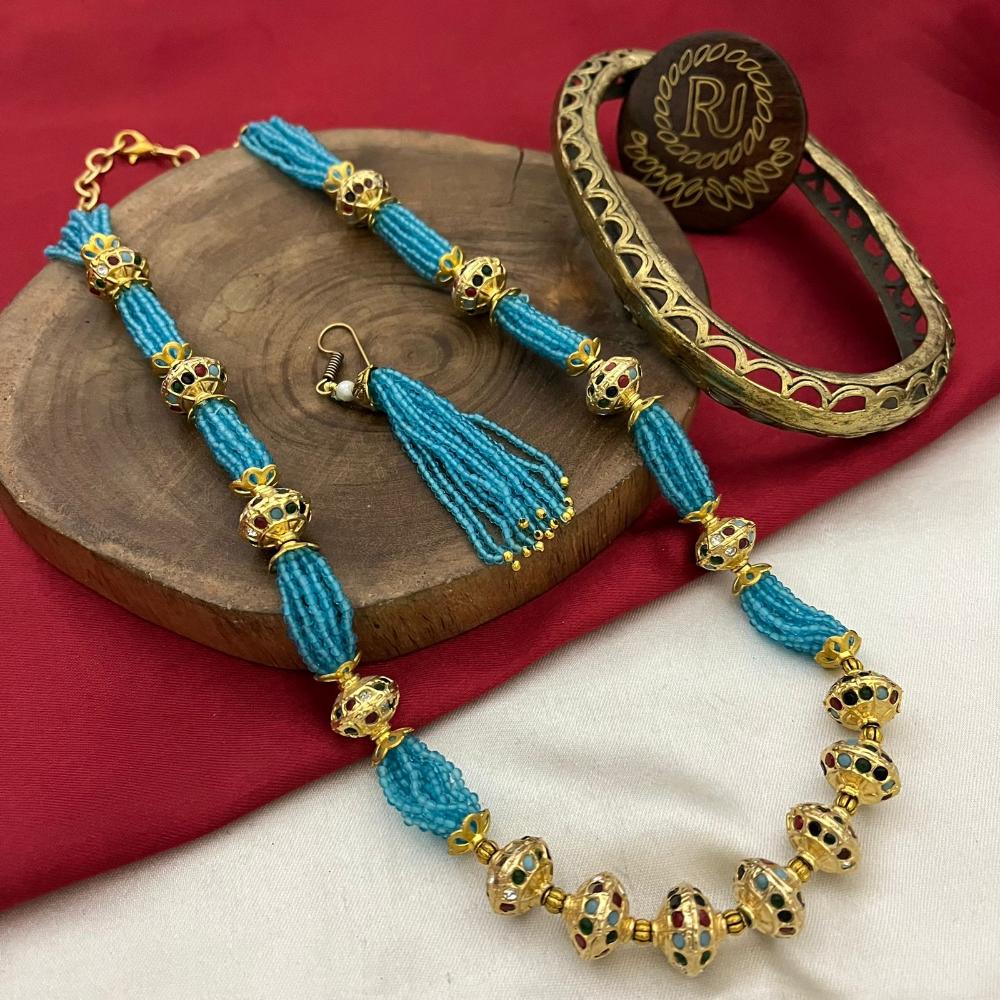 FS Collection Simple & Stunning Classic Beaded Necklace Set for Effortless Glam